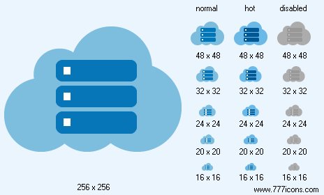 Cloud Database Icon Images