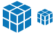 Data cube icons