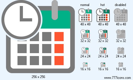 Date And Time Icon Images