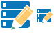 Edit data icons