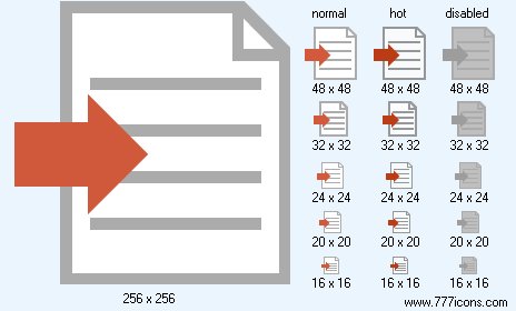 Import Text Icon Images