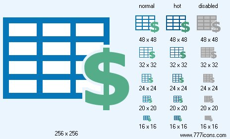 Money Table Icon Images