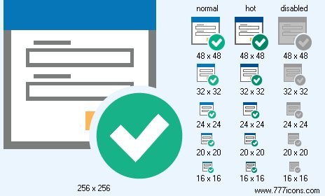 OK Form Icon Images