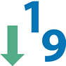Sort 1-9 icon
