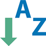 Sorting A-Z icon