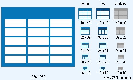 Table Icon Images