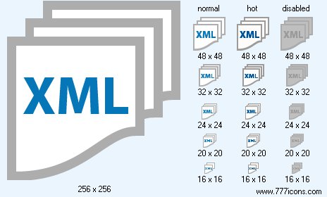 XML Data Icon Images