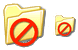 No entry icons