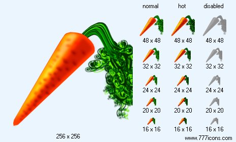 Carrot Icon Images