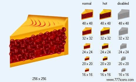 Cherry Pie Icon Images