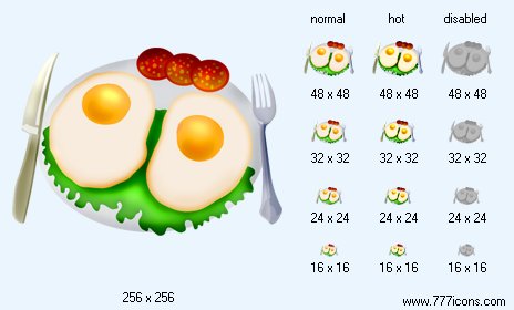 Omelet Icon Images
