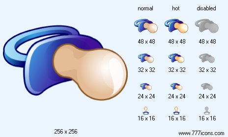 Pacifier Icon Images