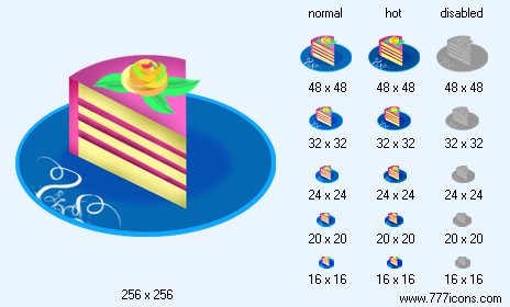 Piece Of Cake Icon Images