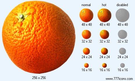 Real Orange Icon Images