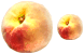 Real peach icons