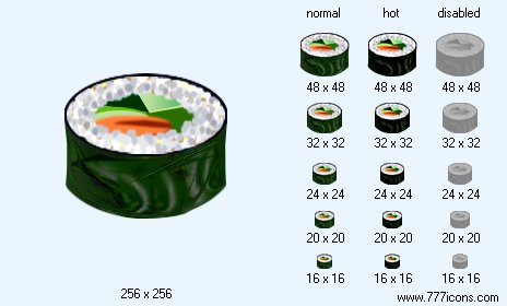 Salada Maki Icon Images
