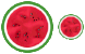 Water-melon half icons