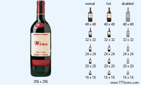 Wine Bottle Icon Images