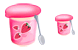 Yoghurt icons