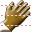 Dark hand icon