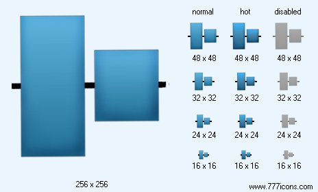 Align Vertical Centers Icon Images