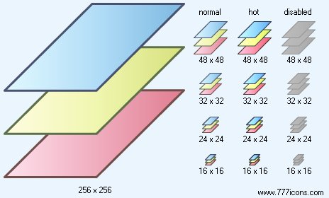 Color Layers Icon Images