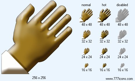 Dark Hand Icon Images