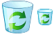 Empty dustbin icons