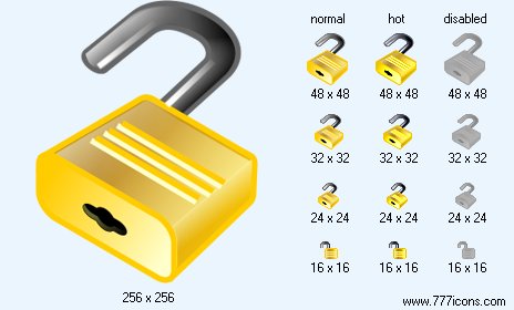 Open Lock Icon Images