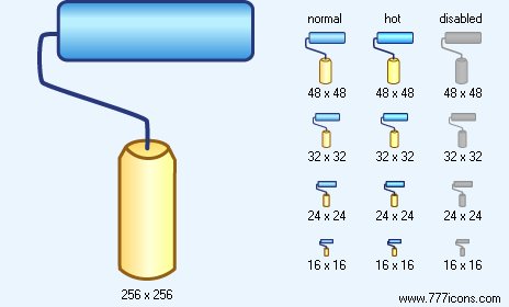 Paint Roller Icon Images