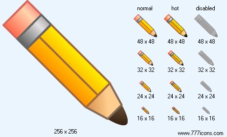 Pencil V2 Icon Images