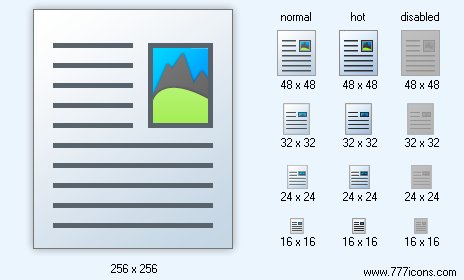 Text And Image Icon Images