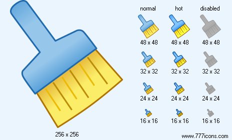 Wide Brush Icon Images