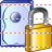 Secured hard disk icon