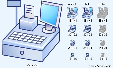 Cash Register V2 Icon Images
