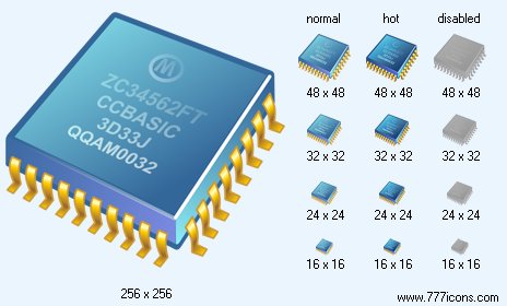 Microprocessor Icon Images