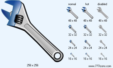 Monkey Wrench Icon Images