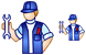 Repairman icons