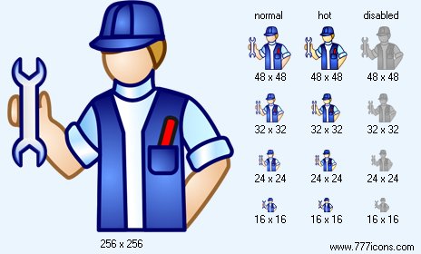 Repairman Icon Images