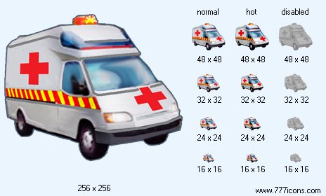 Ambulance Car Icon Images
