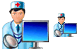 Computer doctor icon