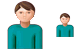 Patient-boy icons