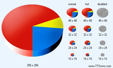 Pie Chart 3D Icon Images