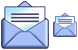 Read letter icons