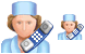 Receptionist icons