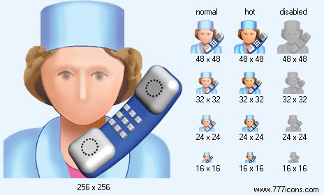 Receptionist Icon Images