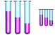 Test tubes icons