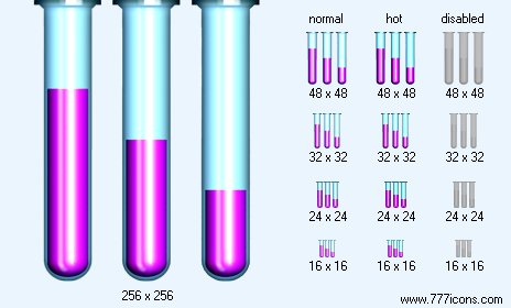 Test Tubes Icon Images