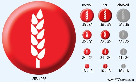 Wheat Allergy Icon Images