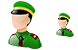 Army officer icons